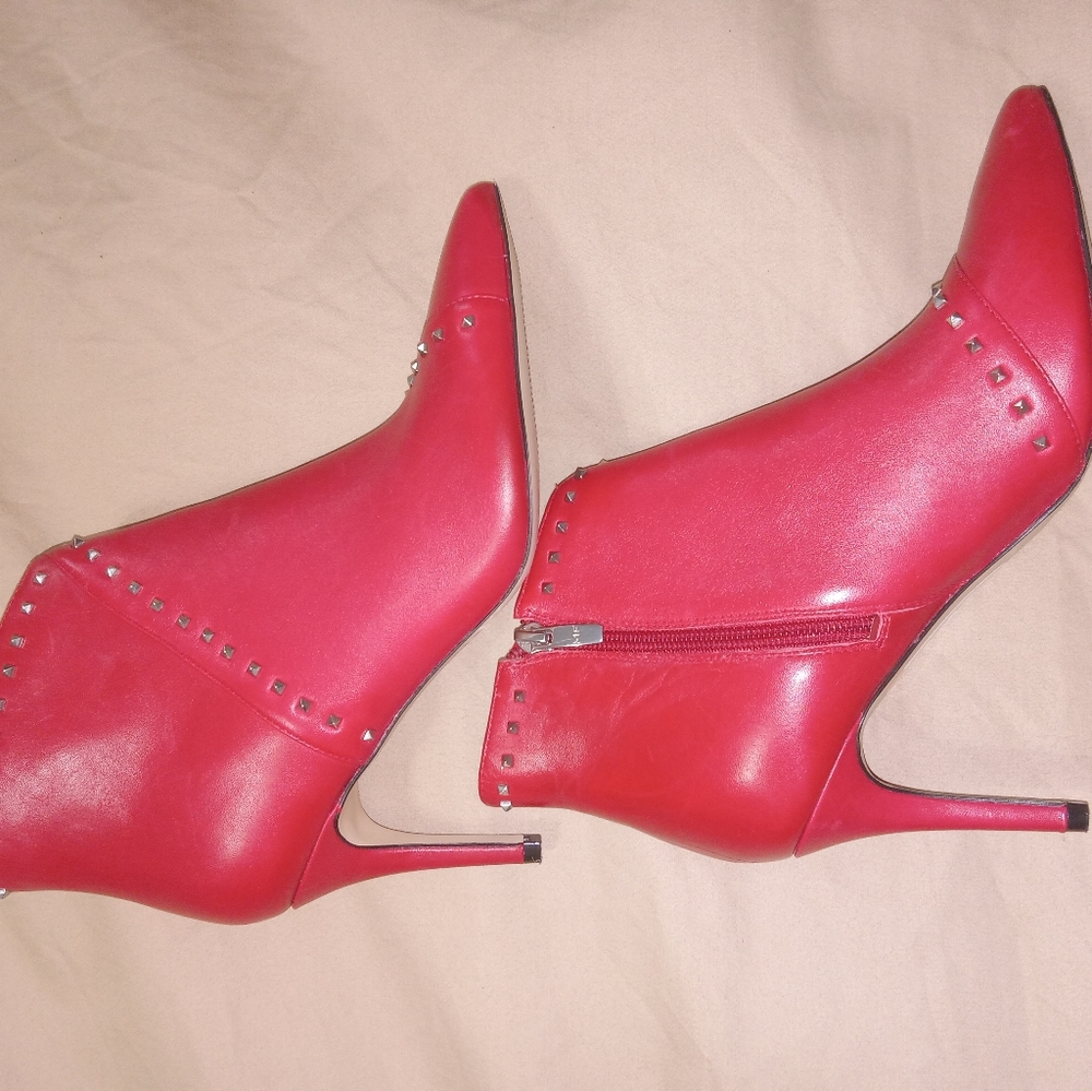 Riva leather studded boots